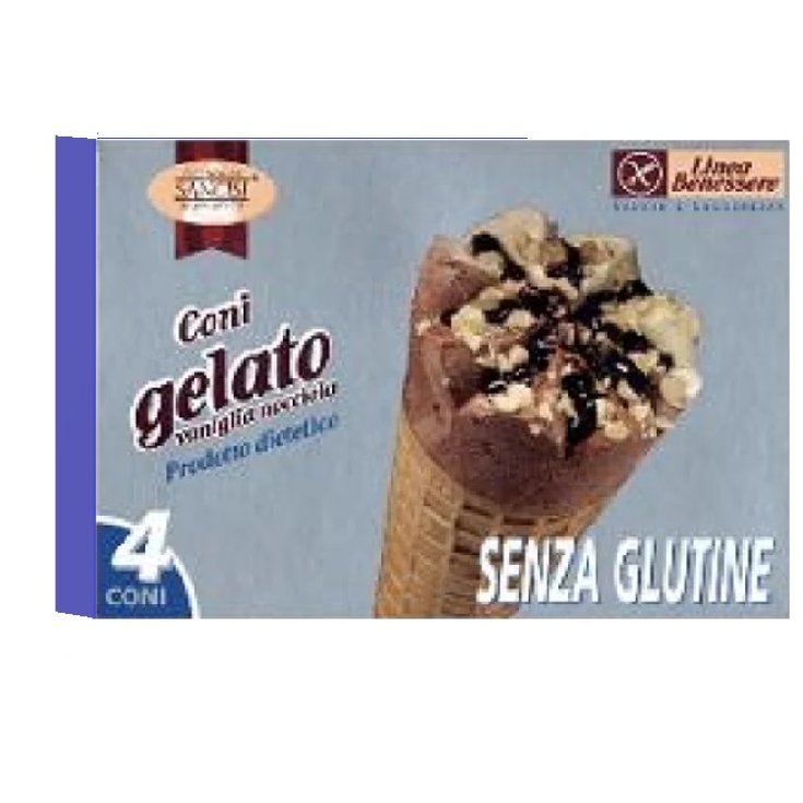 Coni Gelato Vaniglia-Nocciola 4x75g