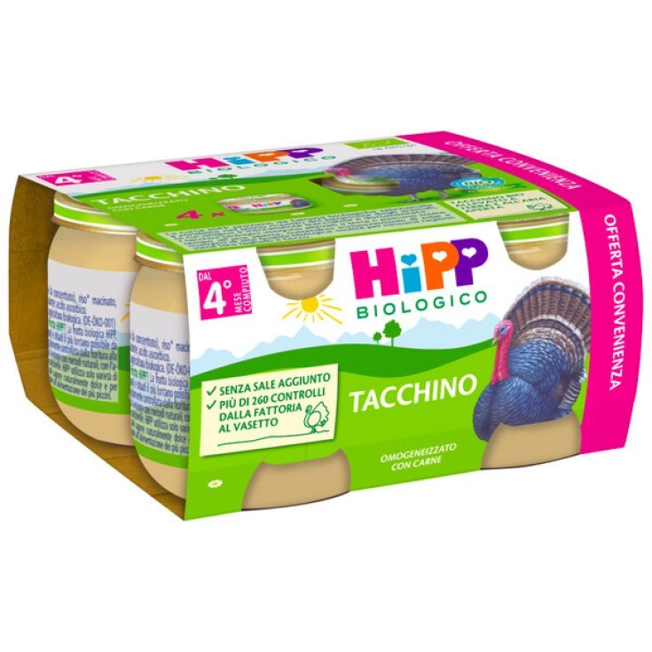 Omogeneizzato Tacchino Hipp Biologico 4X80g