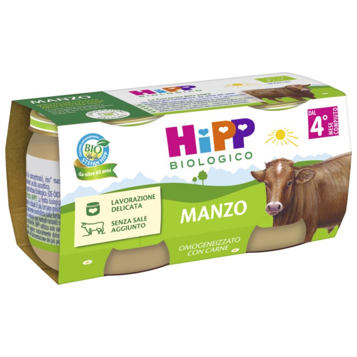 Omogeneizzato Manzo Hipp Biologico 2X80g