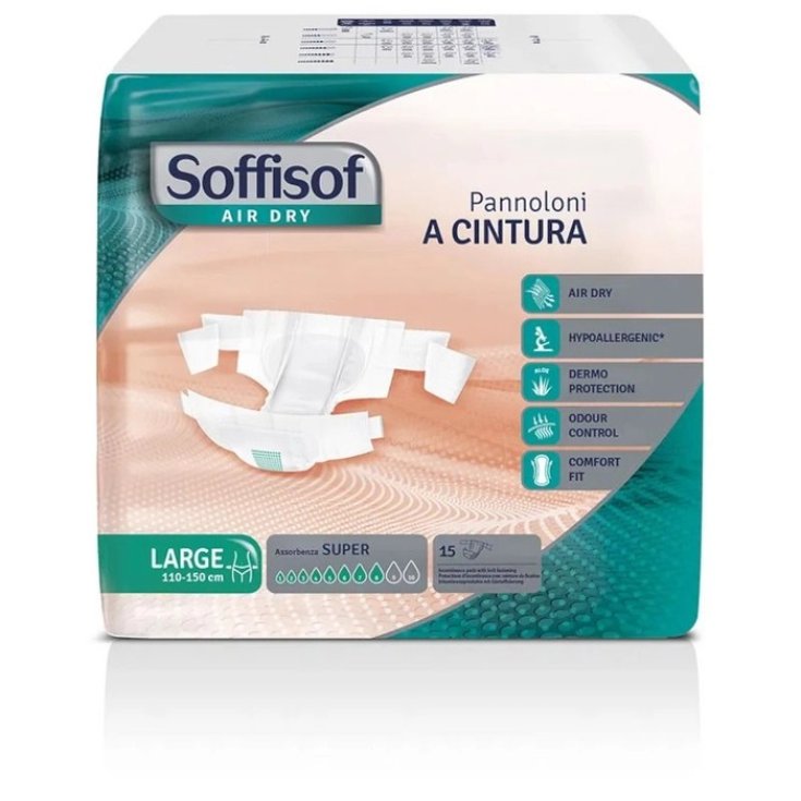 Pannolone a Cintura Super Tg.L Soffisof Air Dry 15 Pezzi