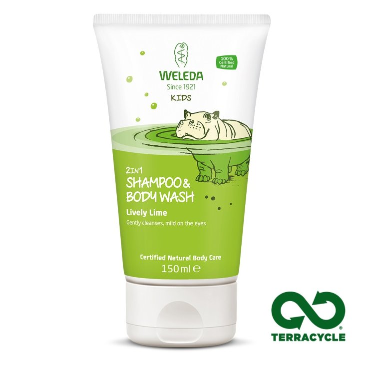 Doccia e Shampoo Kids 2in1 Lively Lime WELEDA 150ml