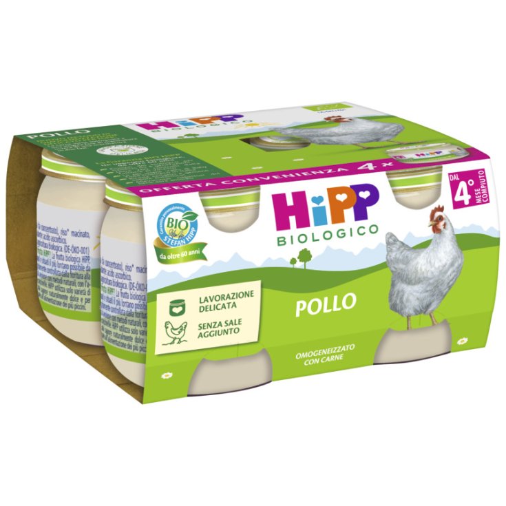 Omogeneizzato Pollo Biologico HiPP 4X80g