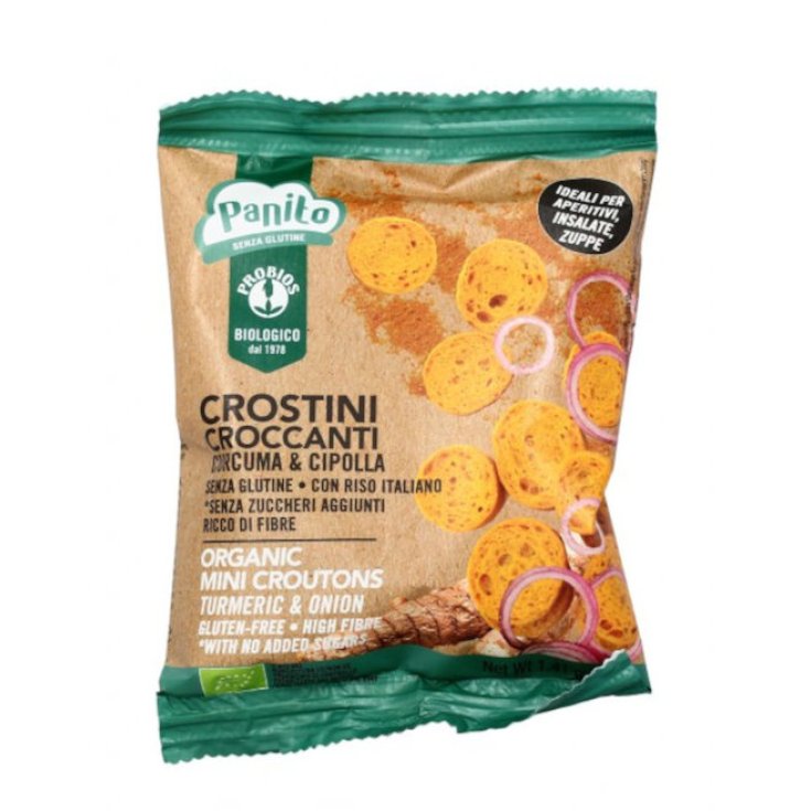 Panito Crostini Croccanti Curcuma&Cipolla Probios 40g