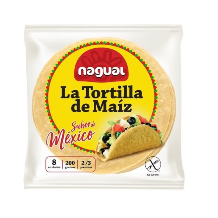 Tortillas Mais Giallo Nagual 200g