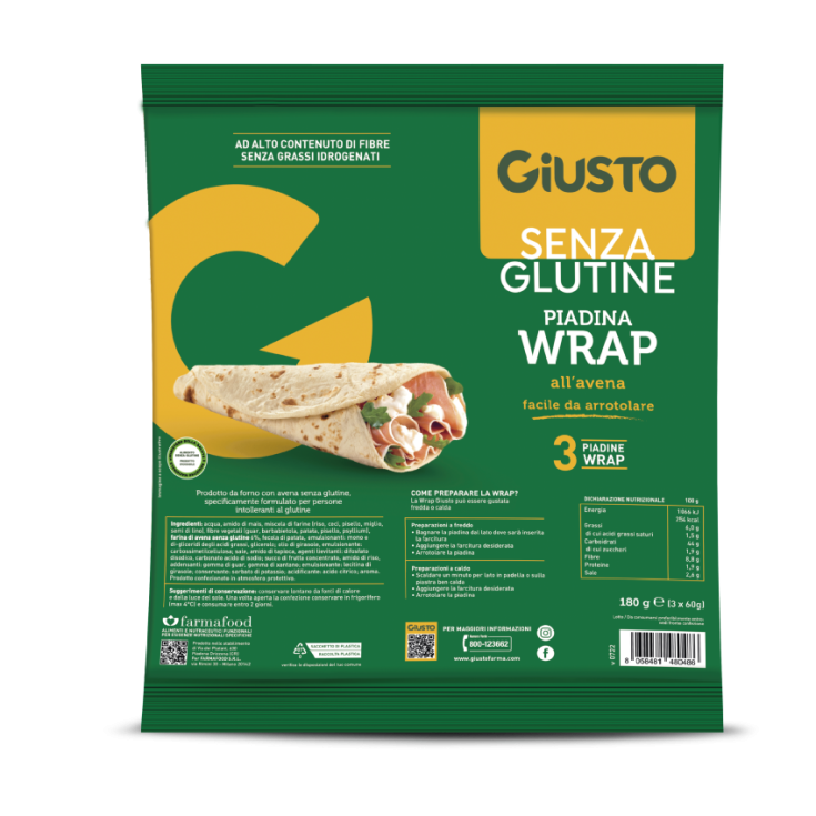 Piadina Wrap All'Avena Giusto 180g