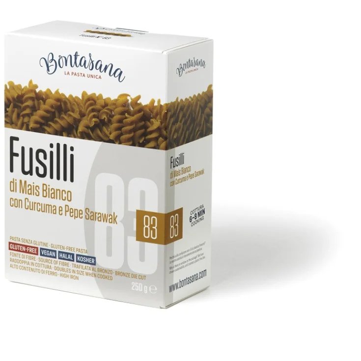 Fusilli Di Mais Curcuma E Pepe Sarawak Bontasana 250g