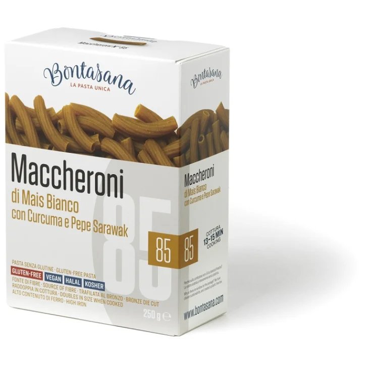 Maccheroni Di Mais Curcuma E Pepe Sarawak Bontasana 250g