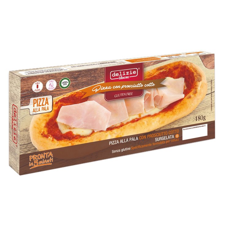 Pizza Alla Pala Con Prosciutto Cotto Delizie Libere® 180g