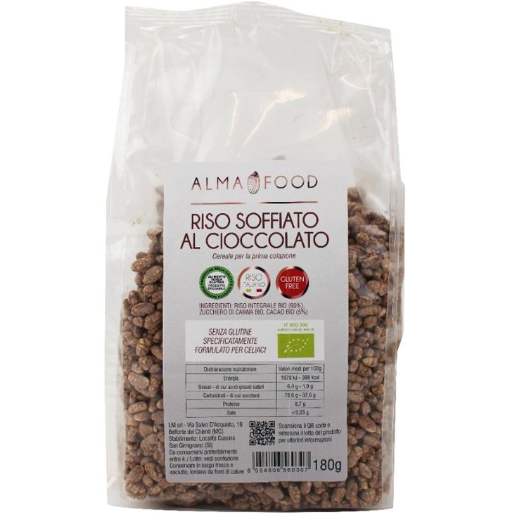 Riso Soffiato Al Cioccolato Alma Food® 180g