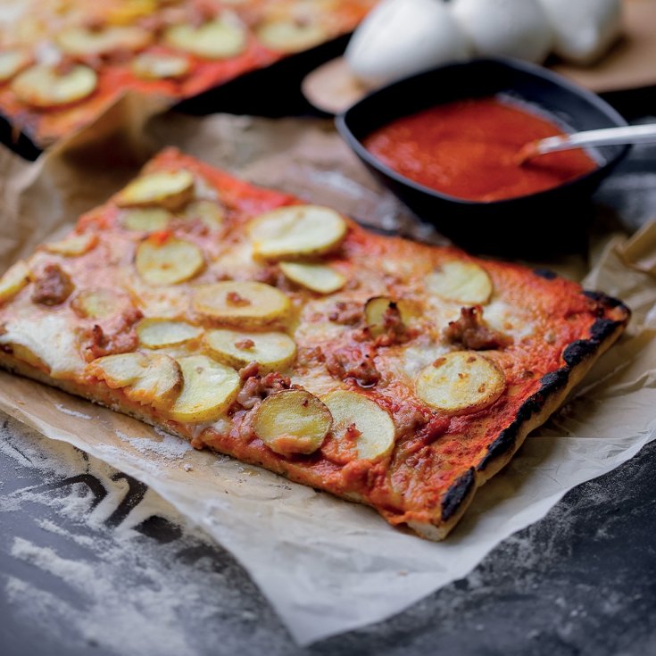 Trancio Salsiccia E Patate Rottura Food