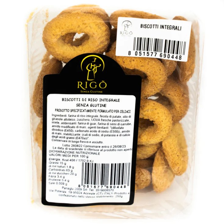 Biscotti Riso Integrale Rigo' 250g