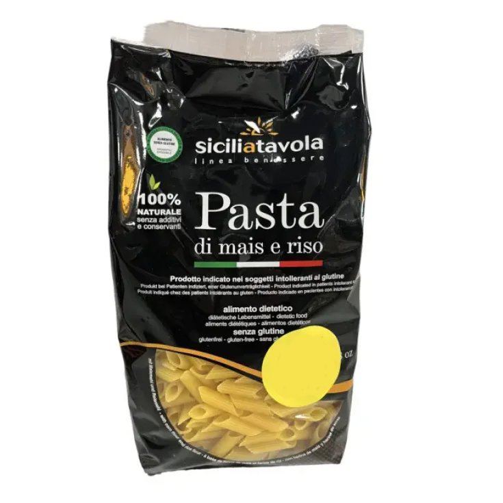 Pasta Mais E Riso Mezze Penne SiciliAtavola 400g