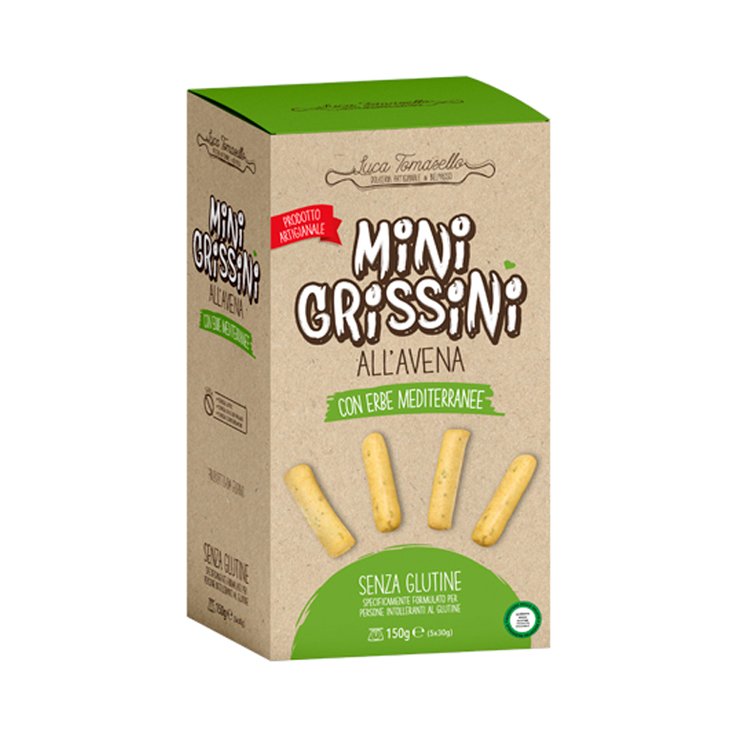 Mini Grissini Avena Erbe Mediterranee Luca Tomasello 150g