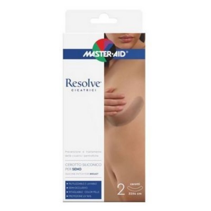 Resolve Cerotto Siliconico Seno 32x4cm Master-Aid 2 Pezzi