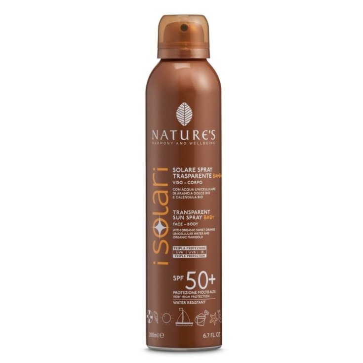 Spray Trasparente Baby SPF 50+ Solari Nature's 200ml