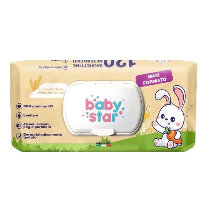 Salviette Avena Baby Star 120 Pezzi