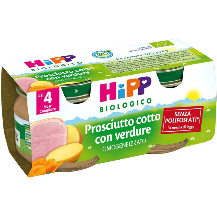 Omogeneizzato Prosciutto Cotto con Verdure HiPP 2x80g