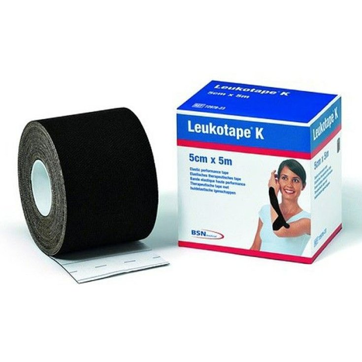 Benda Elastica 5mx5cm Nero Leukotape K