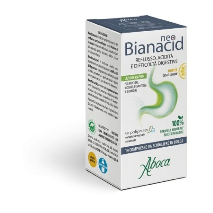 NeoBianacid Limone Aboca 14 Compresse