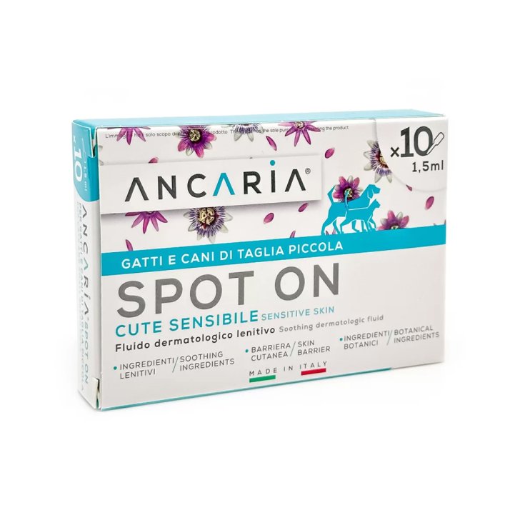 Spot-On Cani/Gatti Taglia Piccola Ancaria&reg; 10 Pipette x 1,5ml