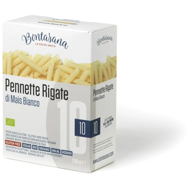 Pennette Rigate Mais Bianco BONTASANA 250g