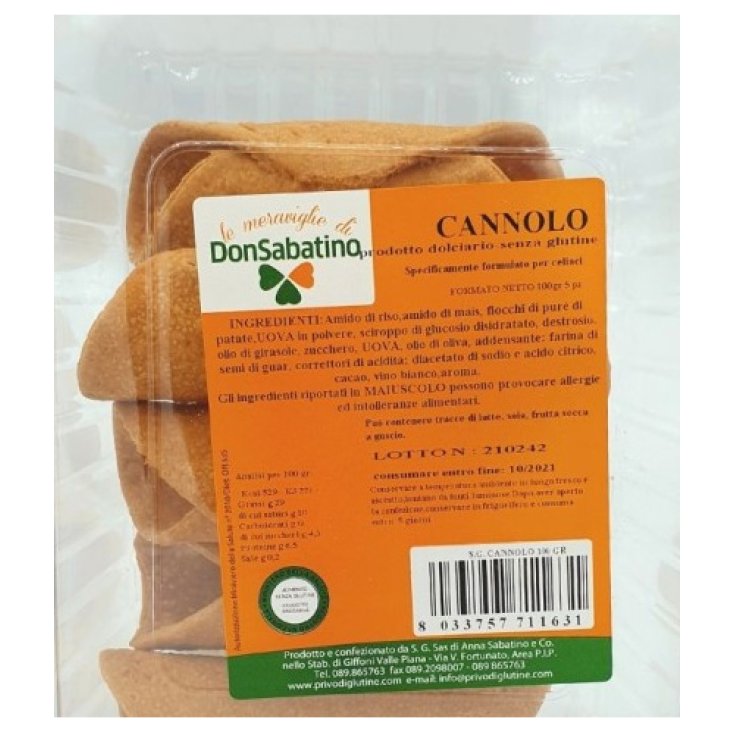 Cannolo Vuoto Le Meraviglie Di Don Sabatino 5x20g