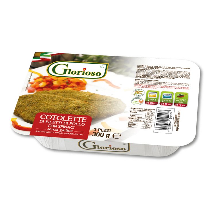 Cotoletta Filetti Pollo Spinaci Glorioso® 300g