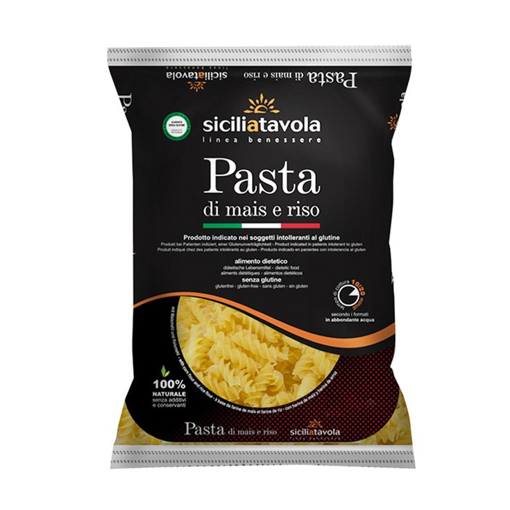 Pasta Mais E Riso Fusilli Siciliatavola 400g