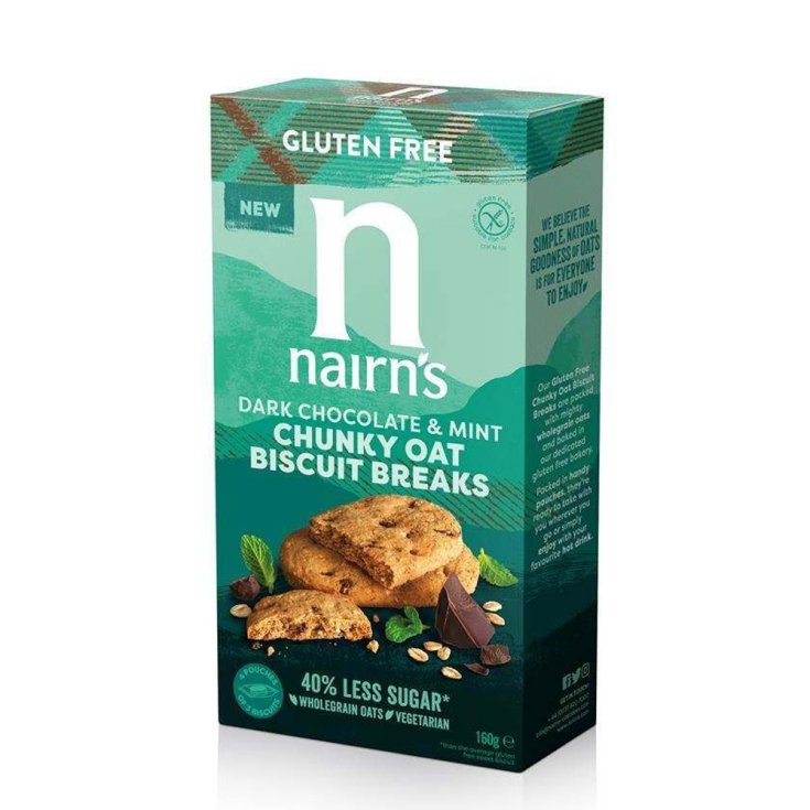 Biscotti Cioccolato Fondente E Menta Nairn's 160g