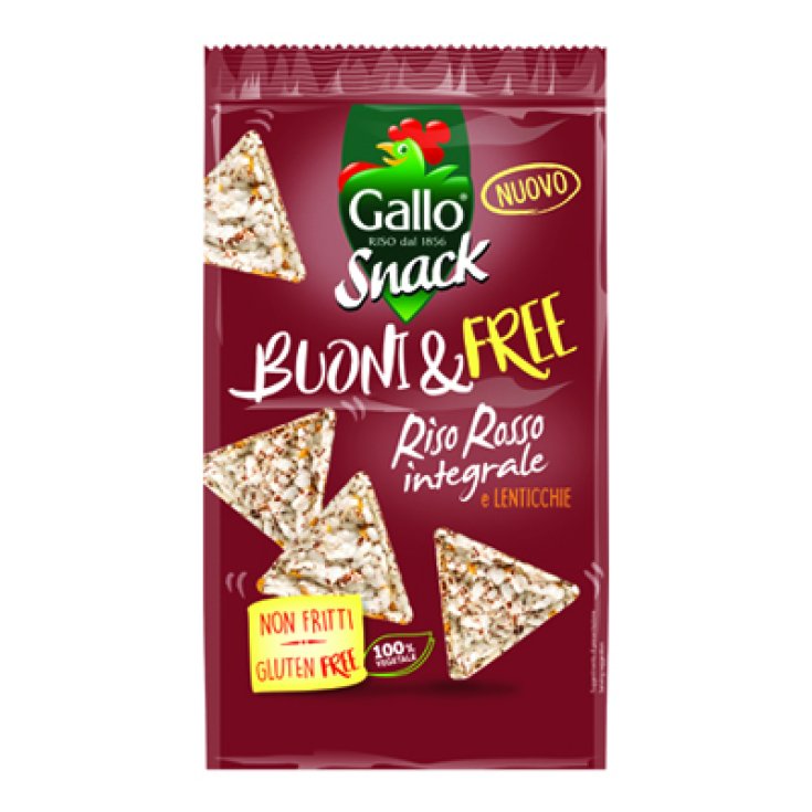 Buoni&Free Snack Riso Rosso E Lenticchie Gallo® 80g