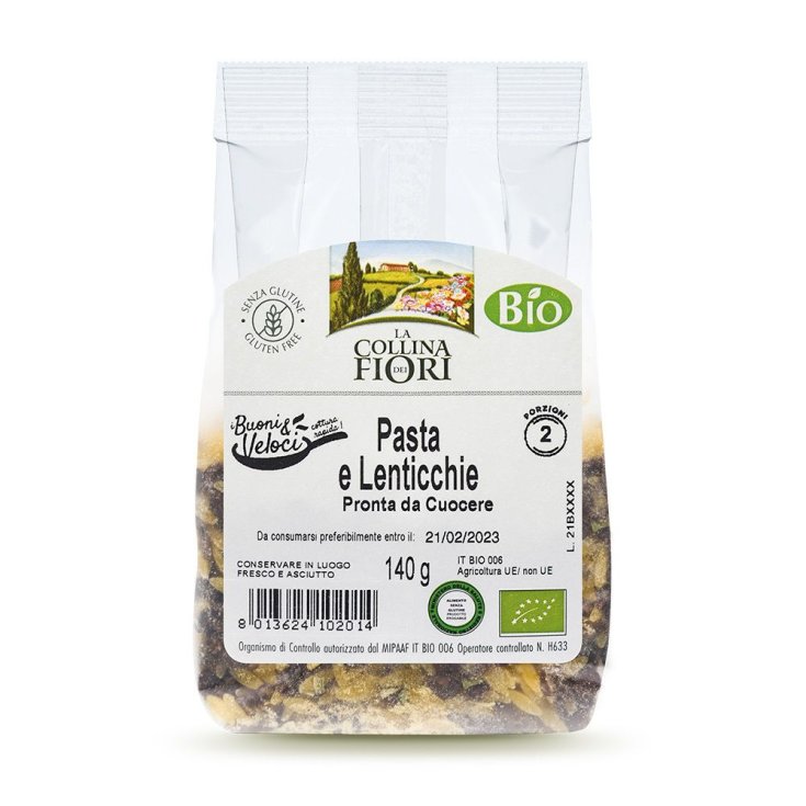 Pasta E Lenticchie La Collina Dei Fiori 140g