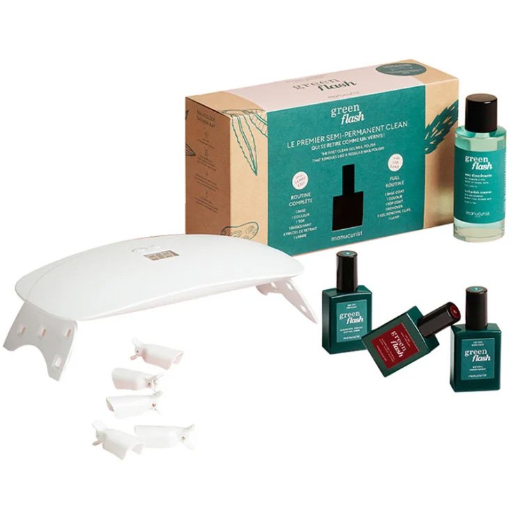 Green Flash&trade; Starter Kits Colore Poppy Red Manucurist Cofanetto