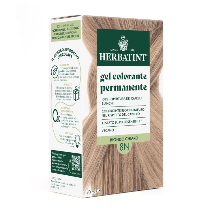 Gel Colorante Permanente 8N Biondo Chiaro Herbatint 170ml