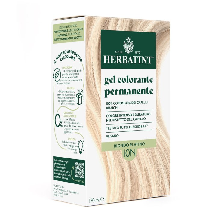 Gel Colorante Permanente 10N Platino Herbatint 170ml
