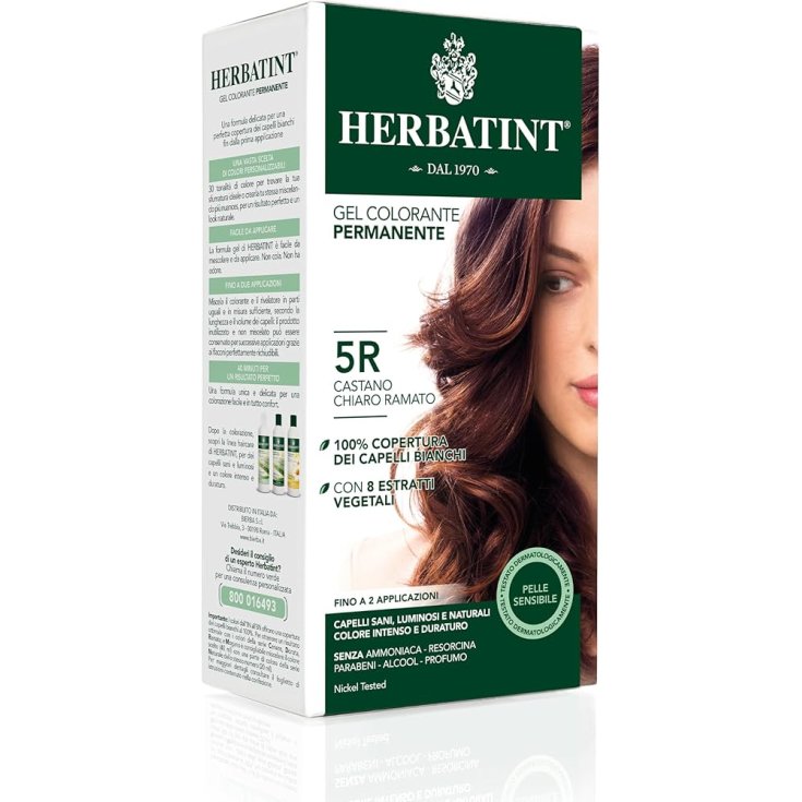 Gel Colorante Permanente 5R Castano Chiaro Ramato Herbatint