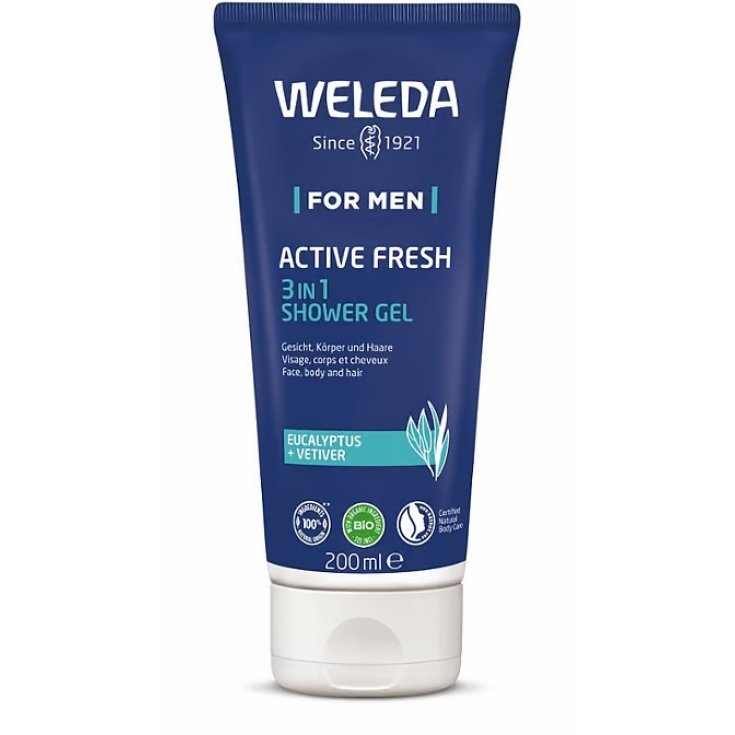 Gel Doccia 3in1 Active Fresh Weleda for Men 200ml