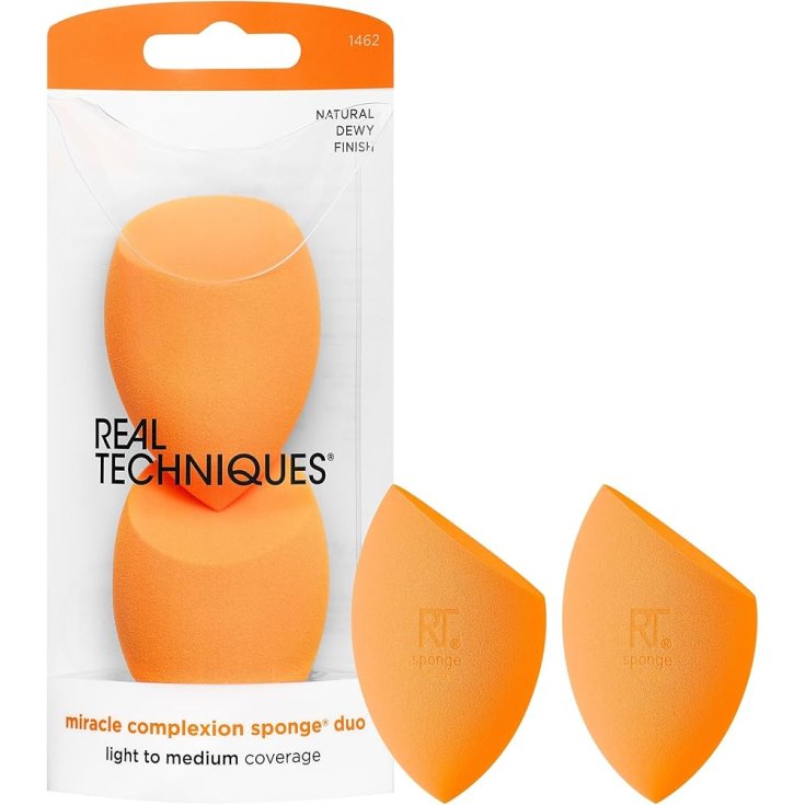 Miracle Complexion Sponge Duo Real Techniques 2 Pezzi