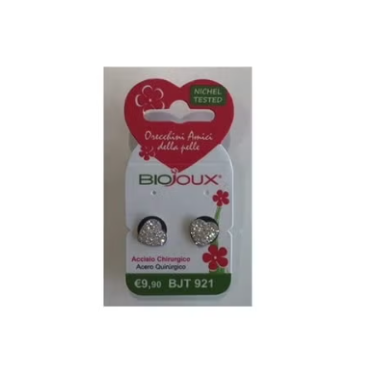 Orecchini BJT921 Cristallo Bianco Cuore BioJoux 1 Paio