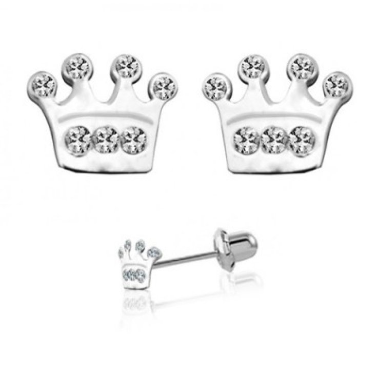 Orecchini Coroncina K032C Inverness 1 Paio