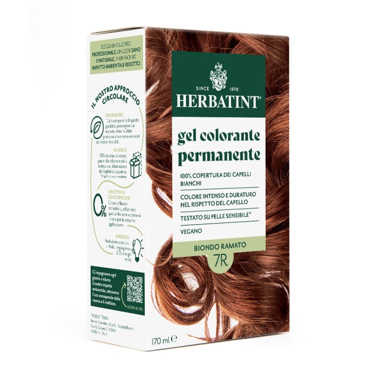 Gel Colorante Permanente 7R Biondo Ramato Herbatint 170ml