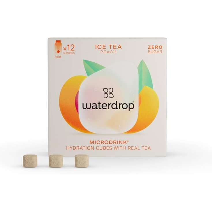 Waterdrop Ice Tea Pesca 12 Cubetti