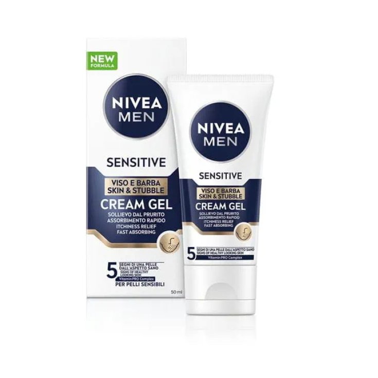 Sensitive Cream Gel Viso E Barba Nivea Men 50ml