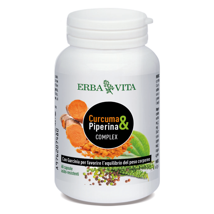 Curcuma & Piperina Complex Erba Vita 60 Capsule