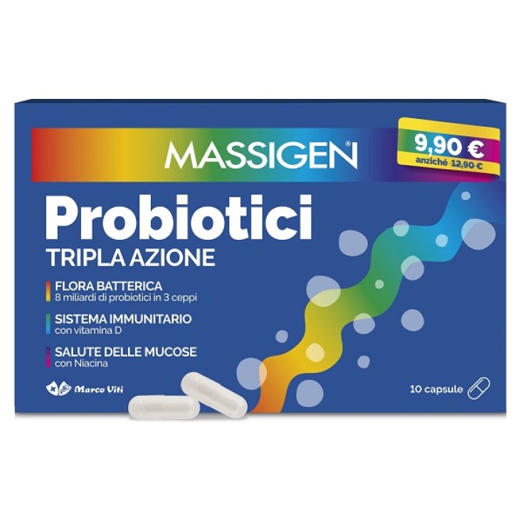 Massigen® Probiotici Marco Viti 10 Capsule 2024