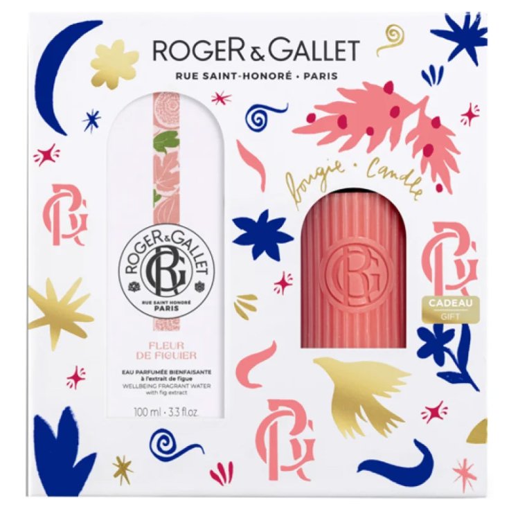 Set Natale Fiore Di Fico 100ml+Candela Roger&Gallet