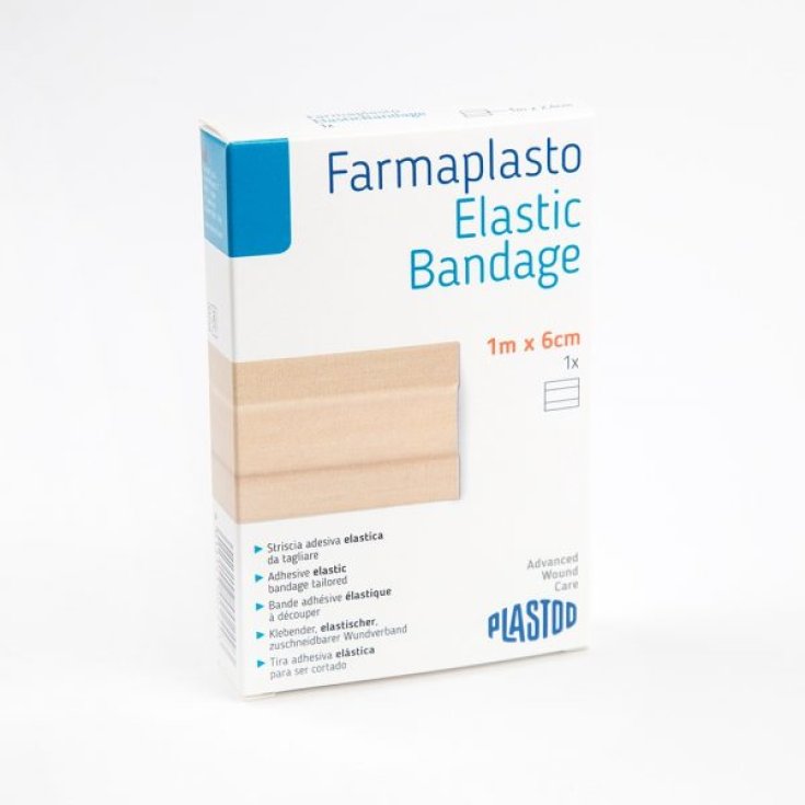 FarmaPlasto Elastic Bandage 100x6cm Plastod 1 Pezzo