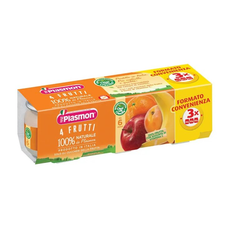 Omogeneizzato ai 4 Frutti Plasmon 3x80g