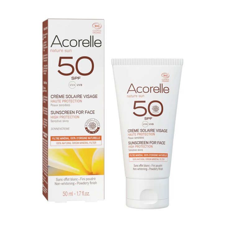 Crema Solare Viso SPF 50+ Bio Acorelle 50ml