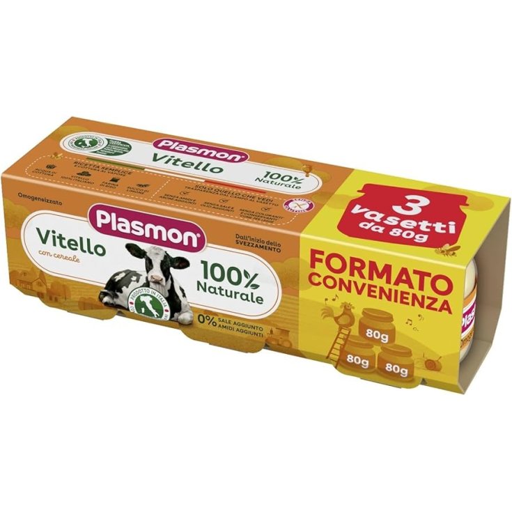 Omogeneizzato di Vitello Plasmon 3x80g