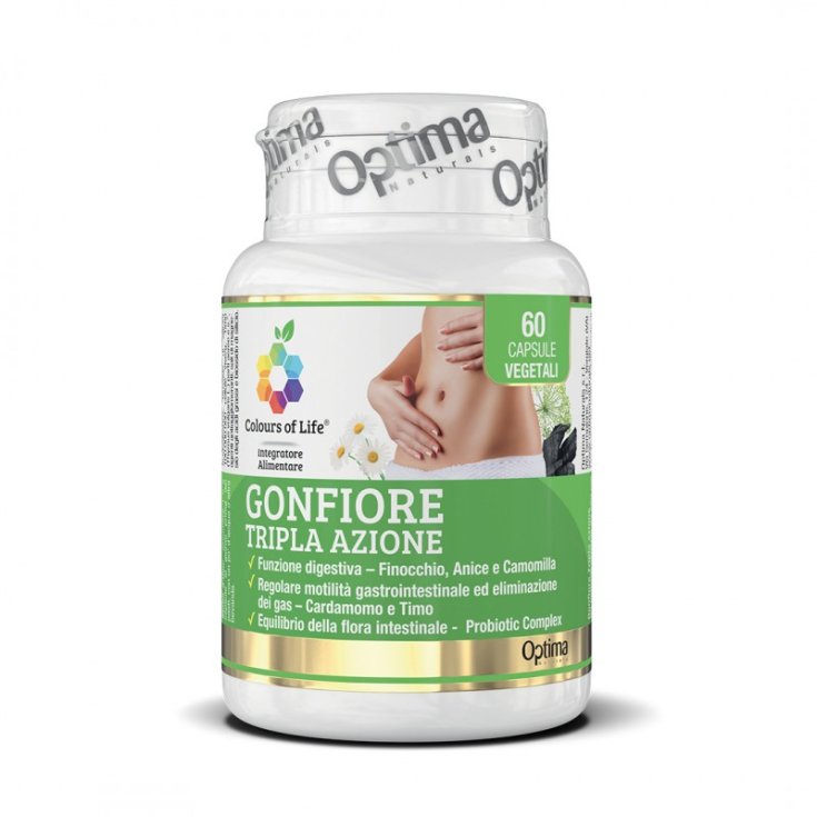 Colours Of Life Gonfiore Tripla Azione Optima Naturals 60 Capsule Vegetali